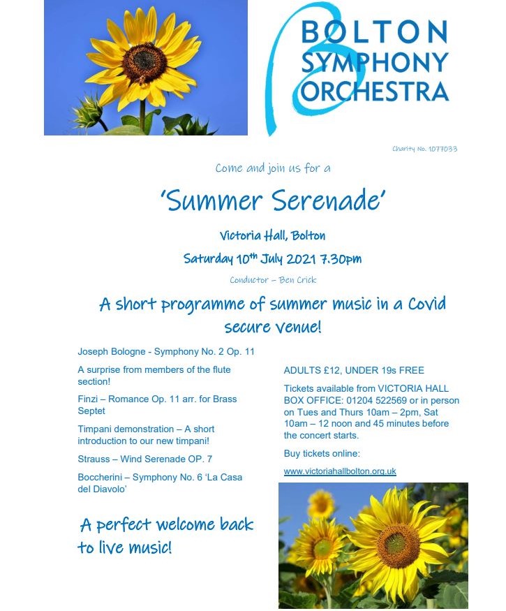 Bolton Symphony Orchestra Summer Serenade